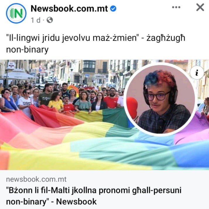 Read more about the article Newsbook is pushing for another woke agenda – that of having new pronouns for non-binary people.