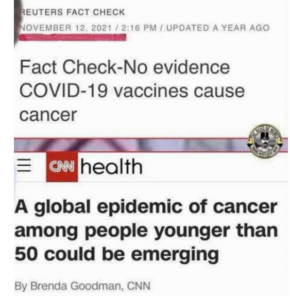 Read more about the article The media admits that Covid-19 vaccines are bringing about a rise in cancer.