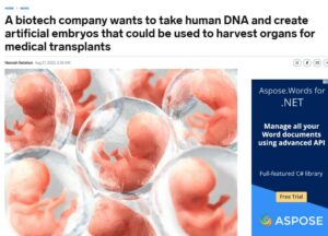 Read more about the article Is abortion being pushed in order to use foetal cells to harvest organs for medical transplants?