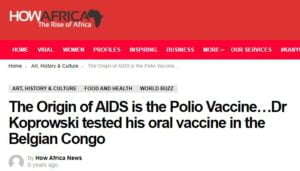 Read more about the article Was AIDS brought forth thanks to human intervention through the polio vaccine? (1)