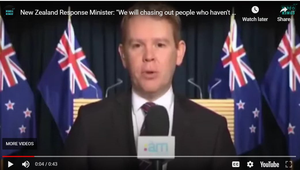 Read more about the article New Zealand’s new prime minister  Christopher John Hipkins says that the government will be chasing out people who haven’t got the Covid-19 vaccine.