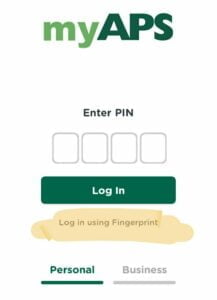 Read more about the article APS bank add the “Log in using fingerprint” option on the MyAPS app