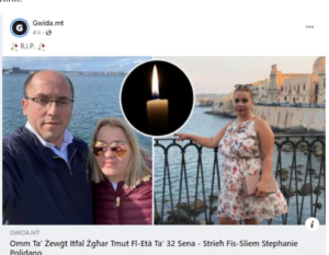 Read more about the article Another sudden and unexpected death: this time of a 32-year-old Maltese mother – the local media remains uninquisitive and the government is not doing any investigation