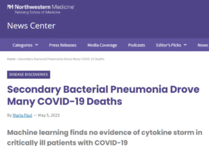 Read more about the article When you are backed up when it is a little too late – a study confirms that many alleged Covid-19 patients have died because of a secondary VENTILATOR-associated bacterial pneumonia.