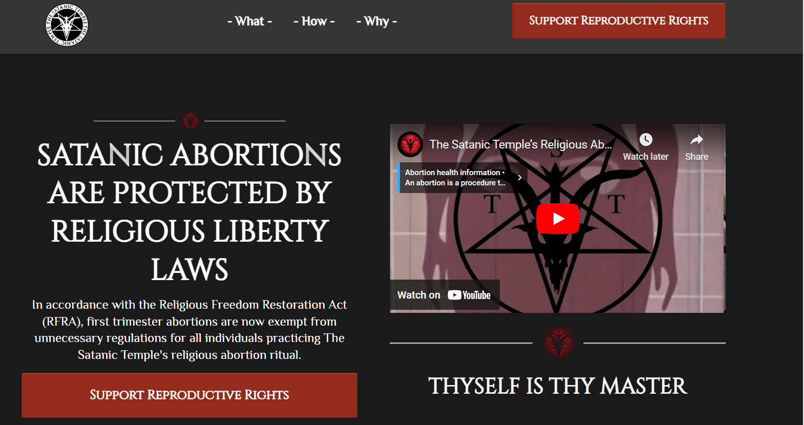 Read more about the article The Satanic Temple wants to establish religious exemptions for abortion access.
