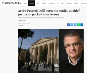 Read more about the article My solidarity towards Patrick Dalli who shouted ‘mafia  freemasonry and opus dei’ at the court.