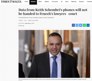 Read more about the article Why hadn’t the police investigated further the ‘lost phone’ of Keith Schembri and why did the Constitutional Court revoke the decision to have his data handed over to Yorgen Fenech’s lawyers?