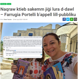 Read more about the article The comment of Minister Julia Farrugia Portelli lacked empathy and understanding towards the Maltese nation