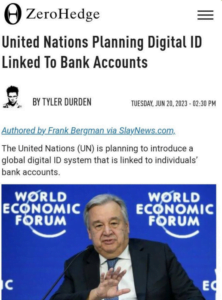 Read more about the article Your individual bank accounts will be tied to a global digital ID system – United Nations