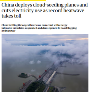 Read more about the article Weather manipulation: China’s cloud seeding