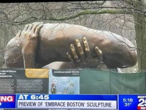 Read more about the article Boston commemorates Martin Luther King with a phallic symbol monument