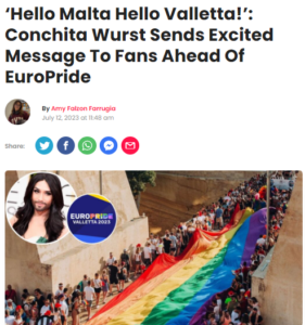 Read more about the article On the Labour Government, Euro Pride Celebrations and Conchita Wurst!