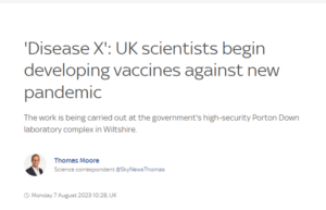 Read more about the article UK scientists are now developing vaccines against an unknown disease.