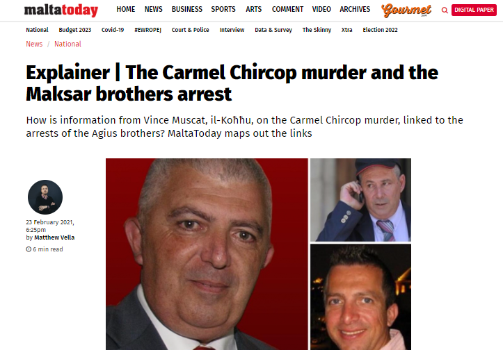 Read more about the article Questions that this site raises about the past murder of Dr Carmel Chircop