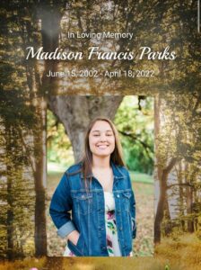 Read more about the article 19-year-old Madison Francis Parks died unexpectedly. Her mother holds the Covid-19 vaccine accountable