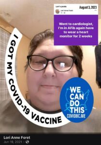 Read more about the article Lori Anne Foret was diagnosed with an irregular heartbeat. She is vaccinated with the Covid-19 vaccine.