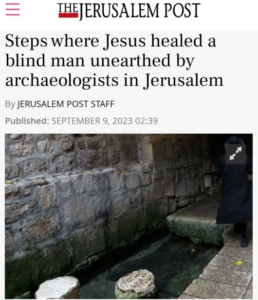 Read more about the article Archaelogists discover the steps where Jesus healed a blind man in Jerusalem. But Newsbook reported about the Hindu celebration in Malta instead