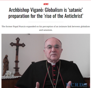 Read more about the article Archbishop Vigano on the Masonic oligarchy, how the essence of globalism is satanic and the essence of satanism is globalist and that it will give rise to the antichrist