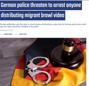 Read more about the article The German authorities forbid the spread of a footage showing a brawl between migrants so that mass migration policies are not seen as problematic
