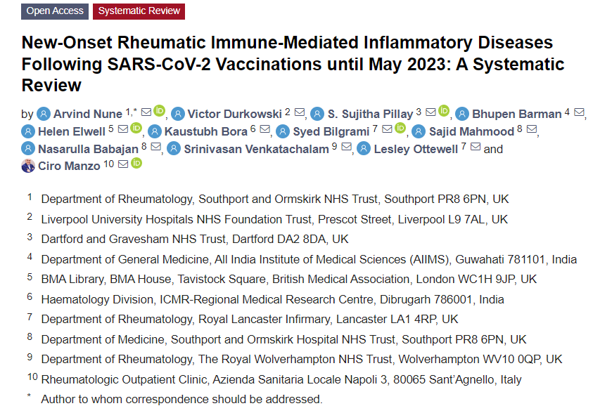 Read more about the article A study has found that the COVID-19 vaccines are also causing rheumatic immune-mediated inflammatory diseases