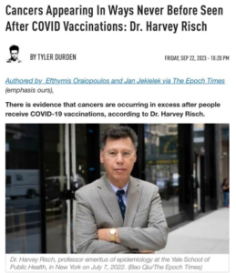 Read more about the article Dr. Risch explains how the COVID vaccines are causing aggressive, abnormal cancers even in the young generation