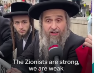 Read more about the article Orthodox Jews show solidarity with Palestinians and speak about their mistreatment by the Zionists