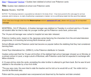 Read more about the article Occult symbols – the effects of Pokemon game on children (1)